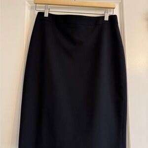 Banana Republic Black Wool Pencil Skirt